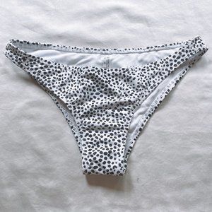 Shein Dalmatian Printed Cheeky Bikini Bottoms